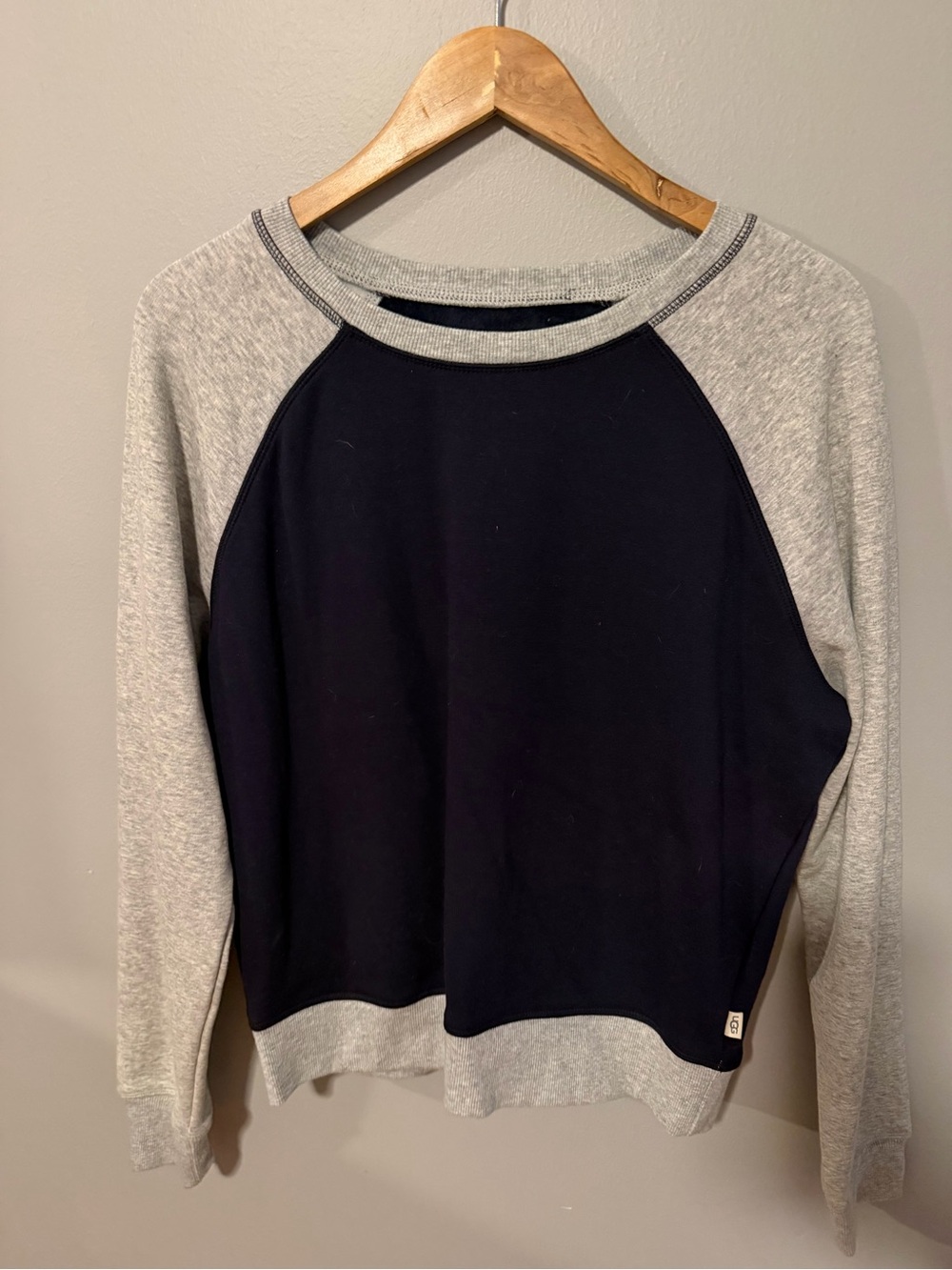 UGG Navy Sweatshirt with Light Gray Trim